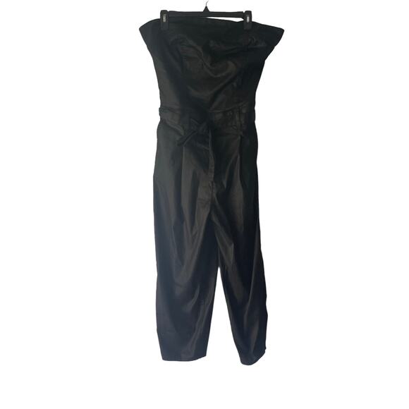 7 For All Mankind NWT Women's Size XL Black Sleeveless Balloon Leg Jumpsuit $398 - Picture 4 of 15